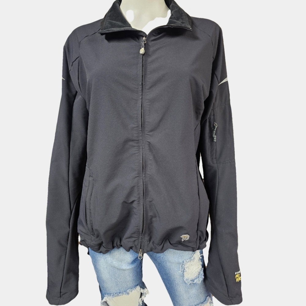 Mountain Hard Wear Long Sleeve Black Softshell/Track Jacket Size L
